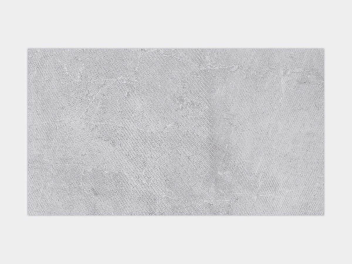 Porcelanosa Rodano Acero tile, 33.3 x 59.2 cm, grey