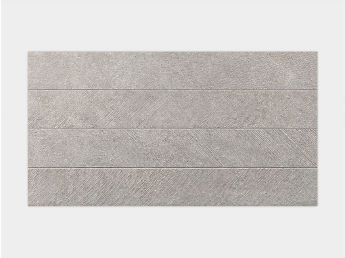 Porcelanosa Spiga Bottega Acero tile, 33.3 x 59.2 cm, grey