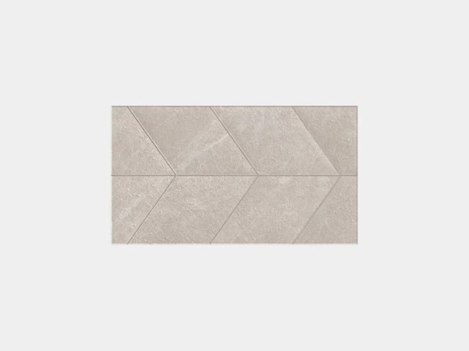 Porcelanosa Spiga Mystic Beige tile, 33 x 59 cm, cream & beige