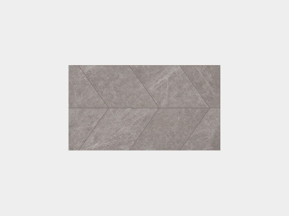 Porcelanosa Spiga Mystic Grey tile, 33 x 59 cm, grey