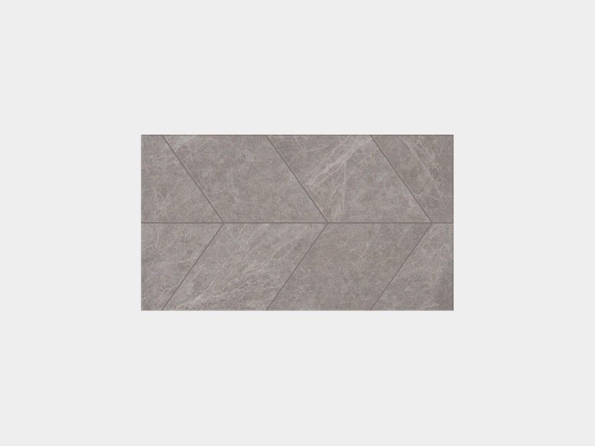Porcelanosa Spiga Mystic Grey tile, 33 x 59 cm, grey