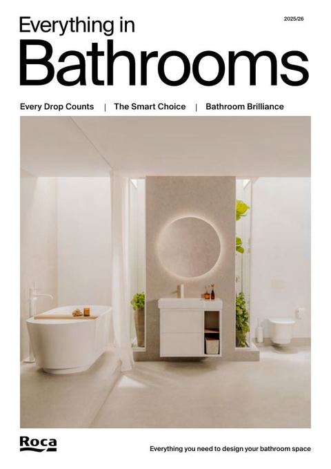 Roca: Everything in Bathrooms brochure cover