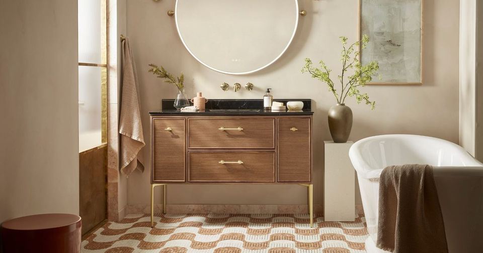 Walcot bathroom in Walnut