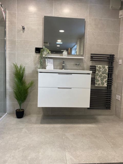 Inside the showroom