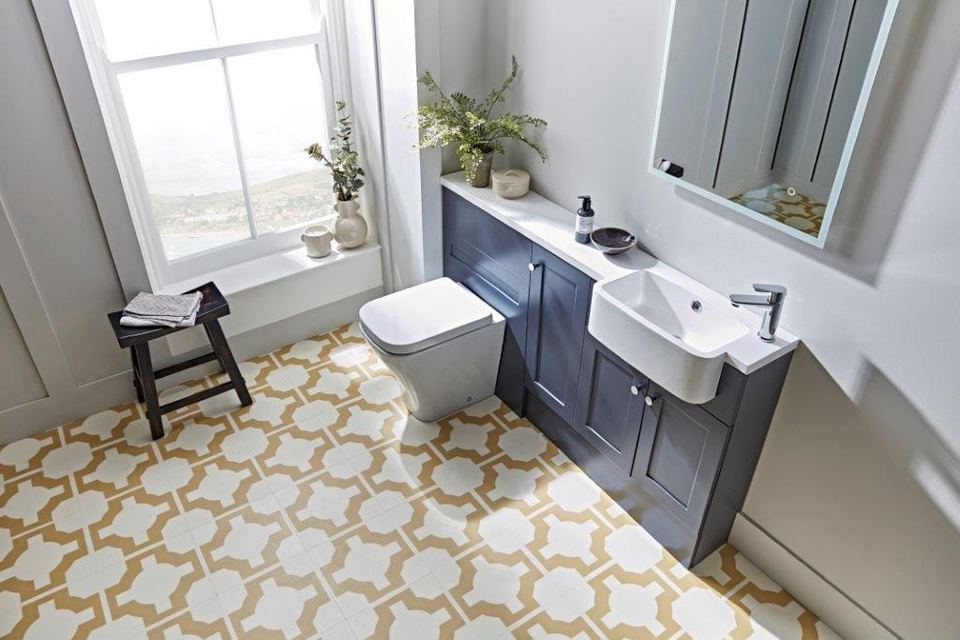 Storage cabinet options for fitted bathroom furniture