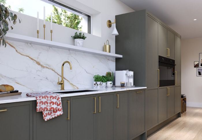 Aylesford kitchen, second room view