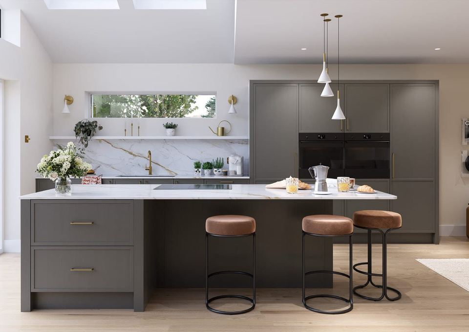 Aylesford kitchen in Lava & Cashmere