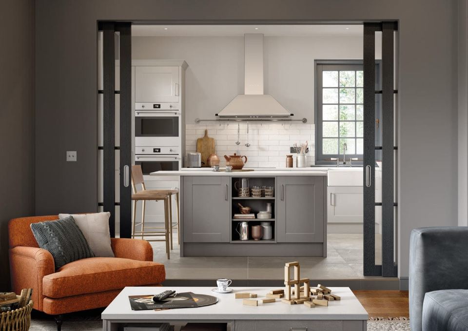 Kensington kitchen in Light Grey & Dust Grey