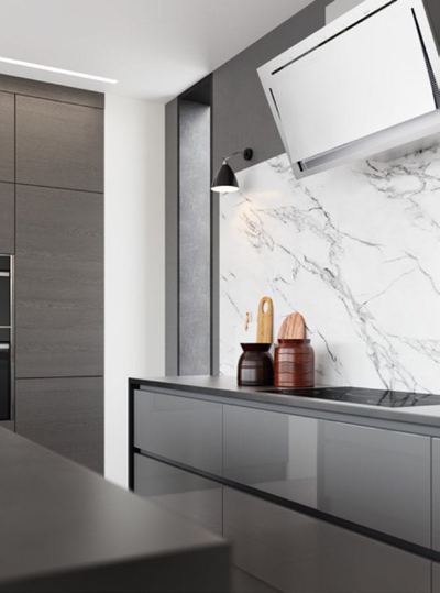 Zola Gloss kitchen, second room view