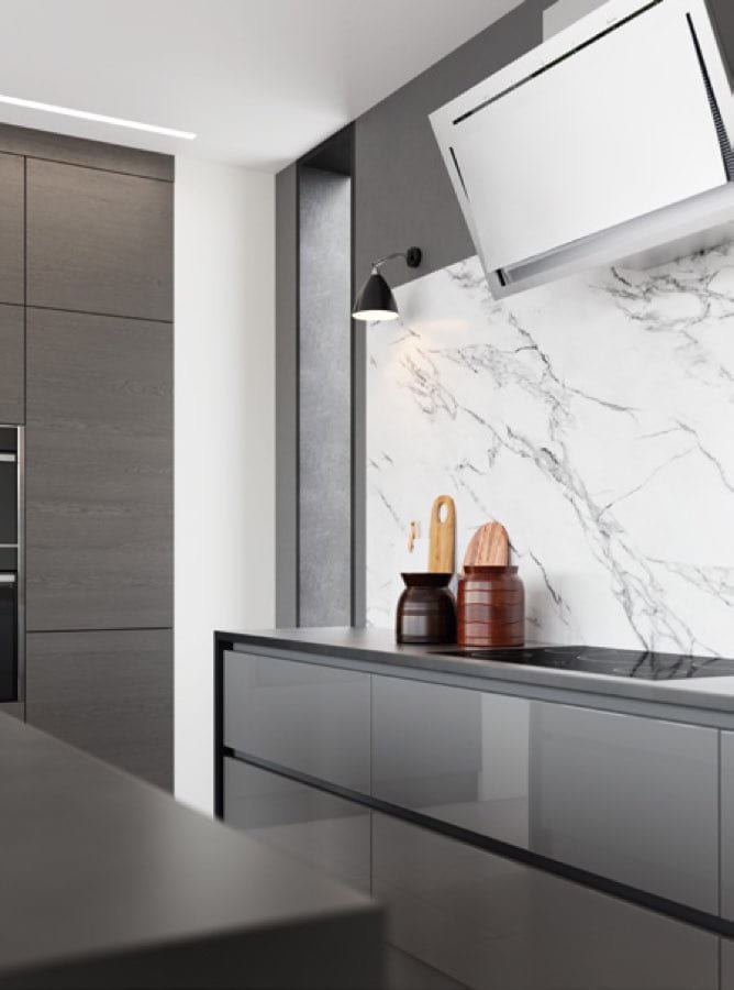 Zola Gloss kitchen, second room view