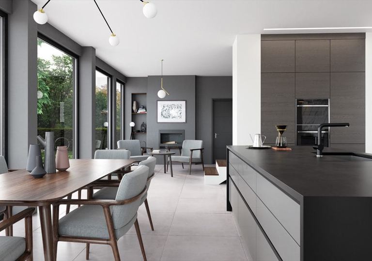 Zola Gloss door and cabinet detail