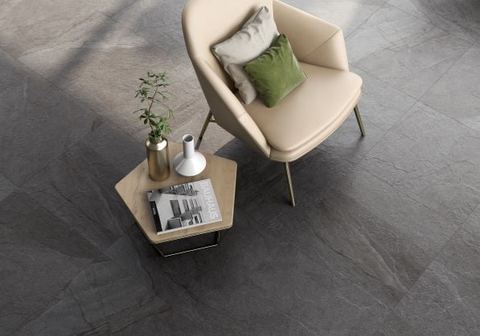 Tiled floor