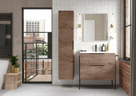 Tissino Cosenza bathroom in Light Oak, a storage furniture collection
