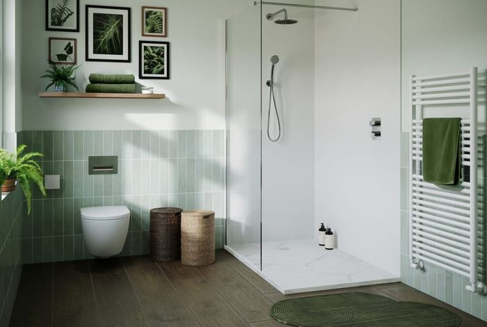 Davoli pan with a Giorgio wall panel and Finezza tray