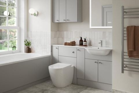 Aston bathroom in Matt Grey