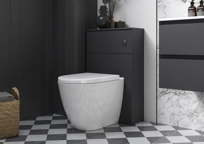 Verona units in Anthracite Gloss with a tall unit