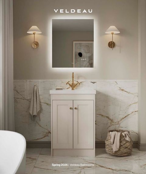 Veldeau Bathrooms brochure cover