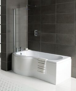 P shaped shower bath offer
