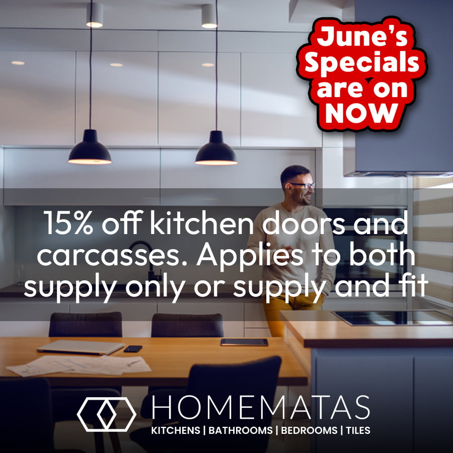 15% off kitchen doors and carcasses